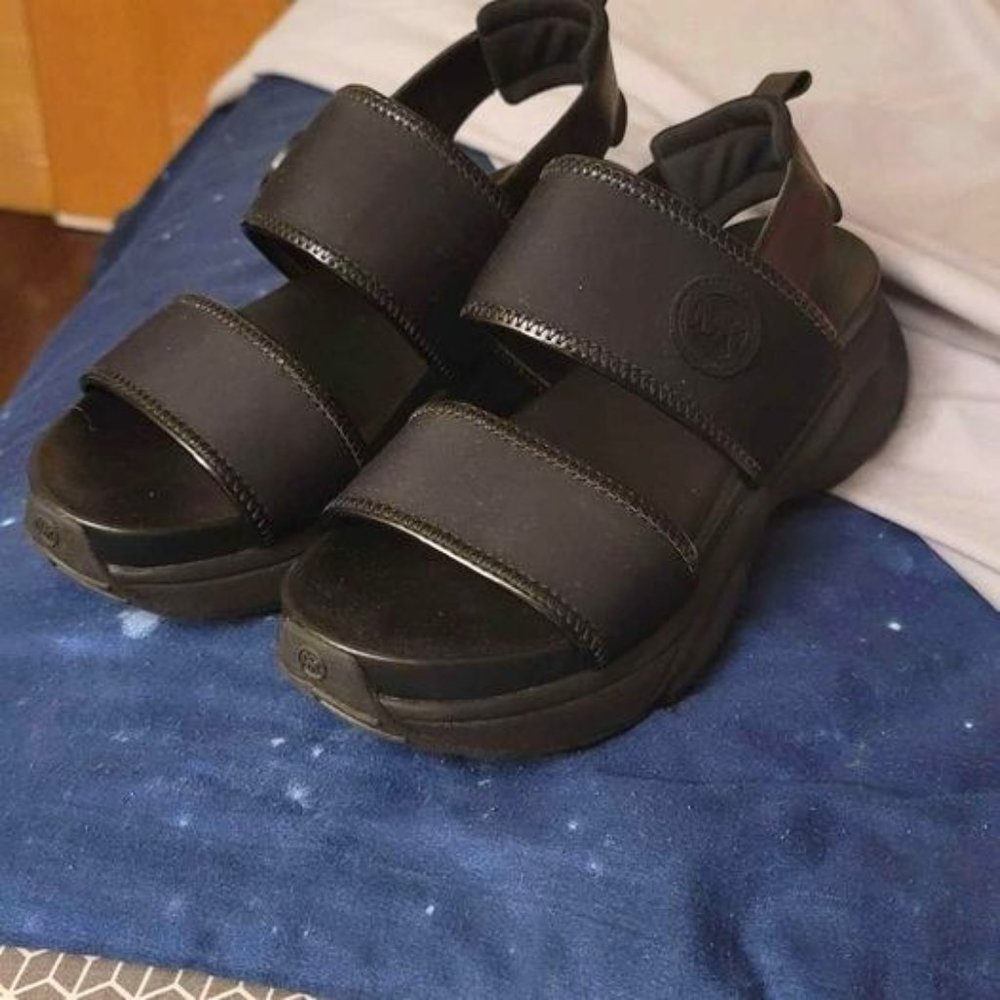 MK wedge sandals, size 6